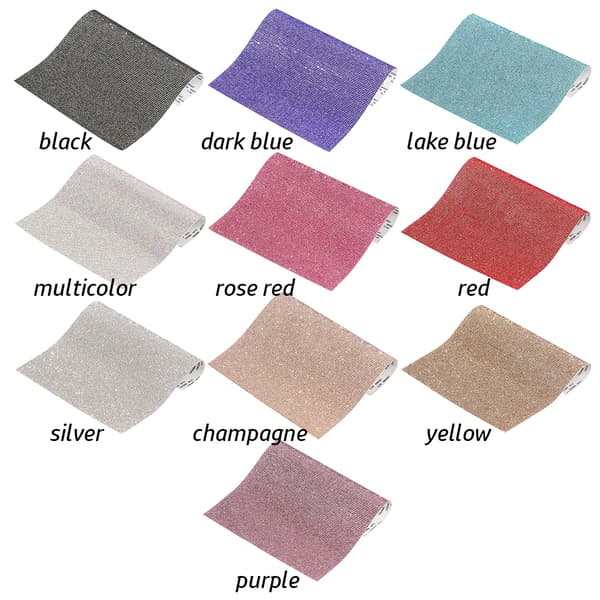 Mordely Rhinestone Sheet Crystal Sticker SILVER silver