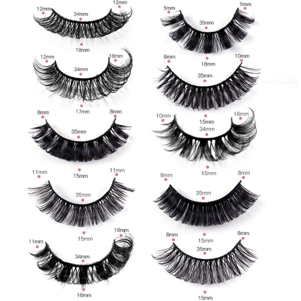 Mordely Lösögonfransar Russian Strip Lashes 5018