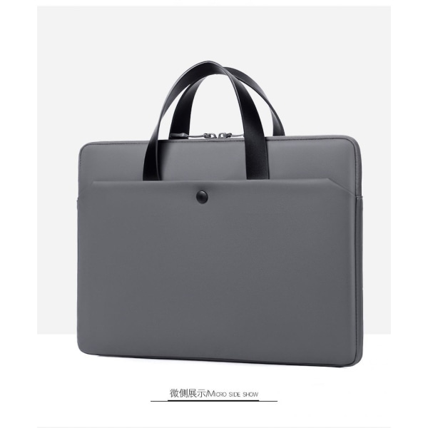 2023 Notebook 14-inch/15.6-inch Computer Package, Portable Computer Handbag, Men's General Briefcase Dark Grey