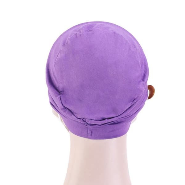 Mordely Kvinnor Turban Chemo Hat VIN wine