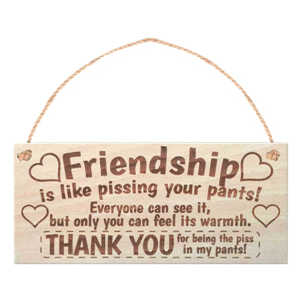 2023 2 X Wooden Sign Eco-friendly Anti-deform Wood Warning Decorative Plaque Sign For Yard