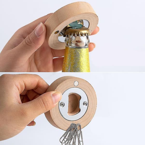 Creative Refrigerator Stickers Magnetic Portable Beer Opener
