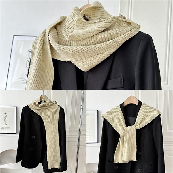 Sjal Fake Collar KAFFE coffee