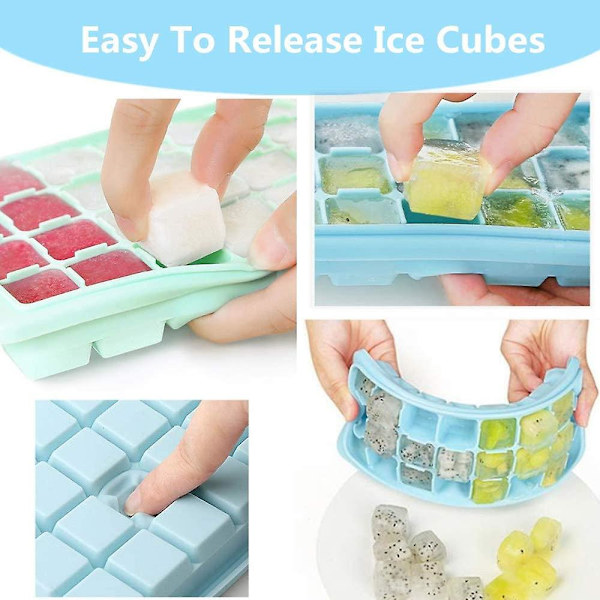 2023 Ice Cube Trays,ice Cube Molds With Lid,ice Trays Stackable