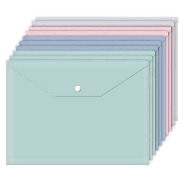 10st/ Set Dokumentpåse Filfrimärken Väska BLÅ Blue