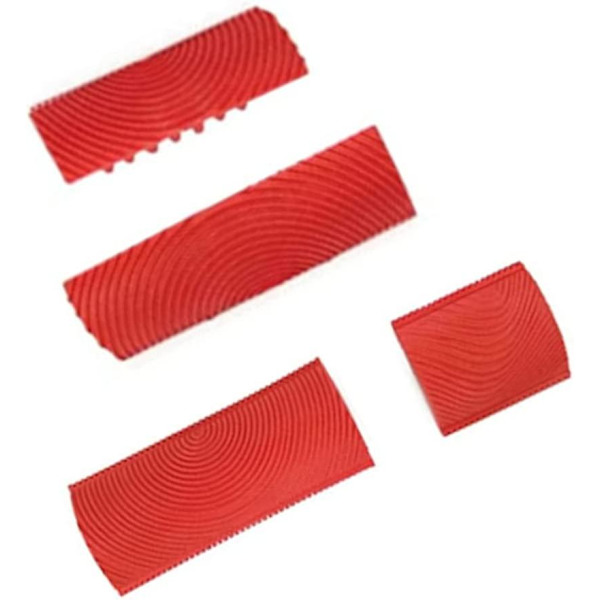 Mordely 4 Pcs Rubber Painting Tools, Wood Grain Tool, Wall Texture Art Painting Tool Set, Apply To Wall Texture, Art For Wall Furniture