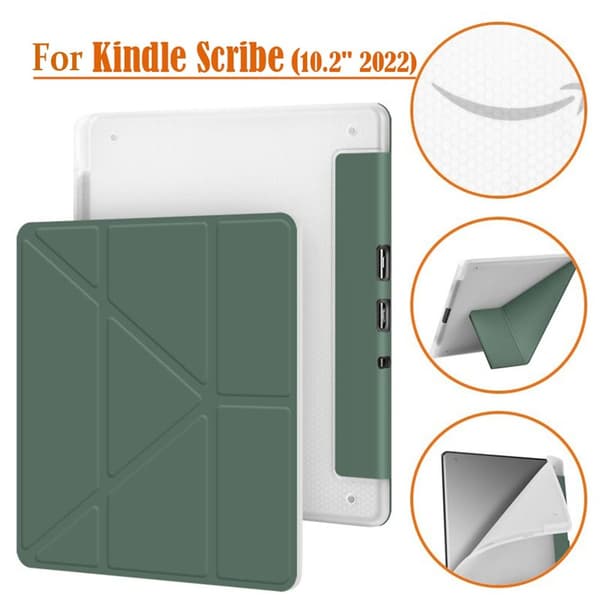Mordely För Kindle Scribe 2022 Smart Case 10,2 tums multivikbart stativ, mjukt TPU- cover Red