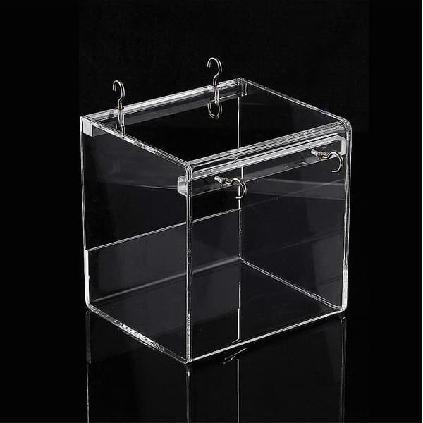 Mordely Spacious Birdbath With Acrylic Hanging Hooks For Parrots