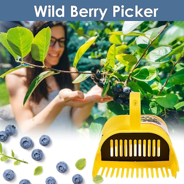 Mordely Berry Picker Ergonomic Soft Touch Handle Blueberry Picking Tool Wild Fruit Harvest, 8.66 X 5.51 X 2.76 Inches