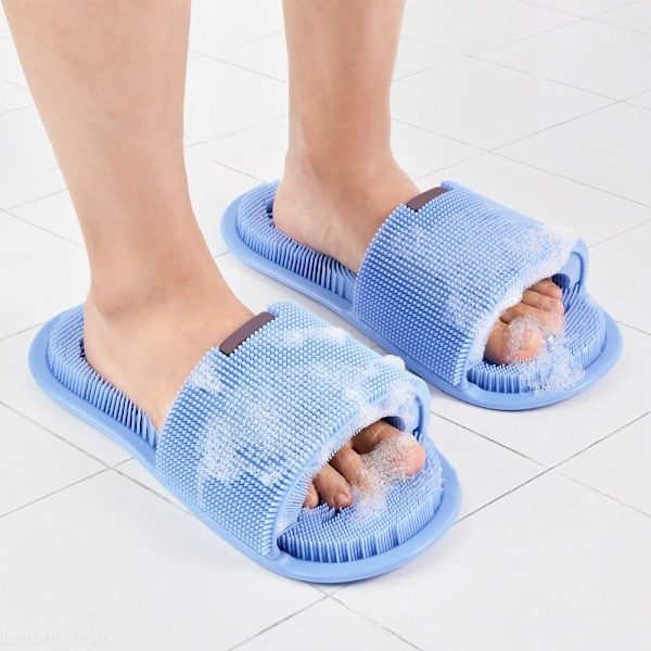 Fottvätttofflor Silikontofflor BLÅ 1 PAR 1 PAR blue 1 pair-1 pair