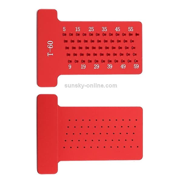 T60 Carpentry T-shaped Hole Scribe Ruler Scriber