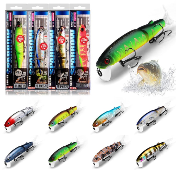 Mordely Multi Minnow Baits ish Hooks F