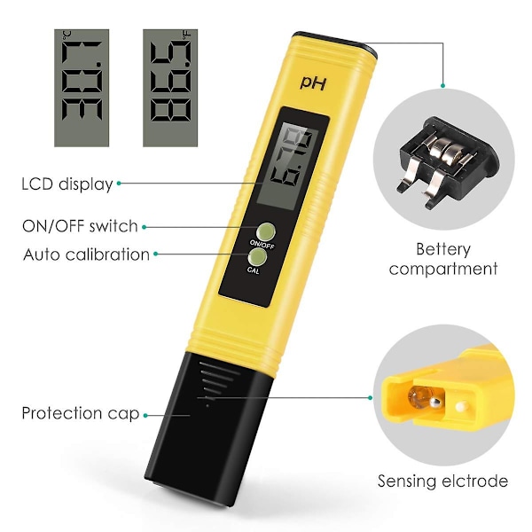 Mordely Ph Meter 0,01 Ph High Precision Water Quality Tester