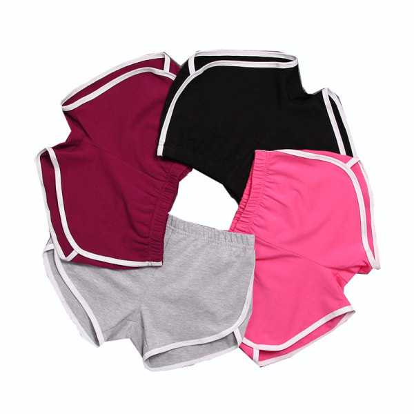 2023 1 Pack Cotton Sports Shorts Yoga Dance Shorts Summer Athletic Shorts, - Purple M