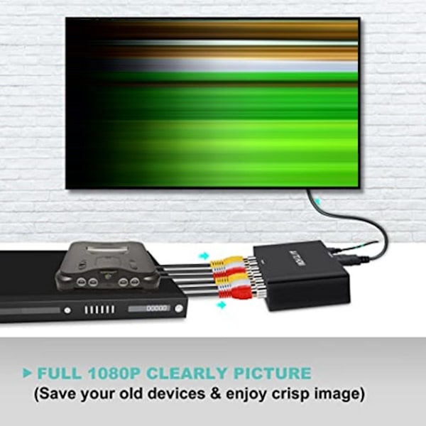 Mordely AV Switcher Converter Adapter
