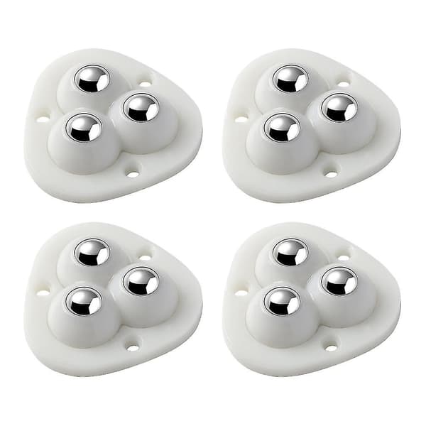 Mordely 360 Rotatable Steel Bead Pulley Storage Box Roller For Storage Boxes Cabinet White