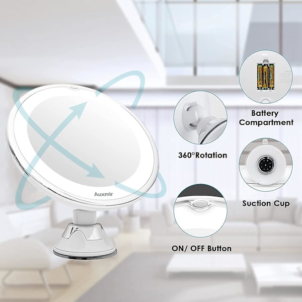 2023 Led Cosmetic Mirror With Light And 10x Magnification