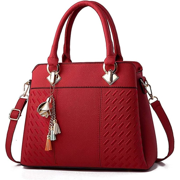 Women's Purses And Handbags Ladies Designer Satchel Tote Bag Shoulder Bags A916-17 Red