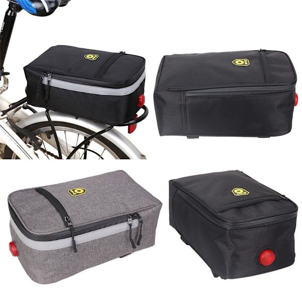 Mordely Bike Rear Carrier Bag Cykelställ Pack REFLECTIVE BLACK Reflective black