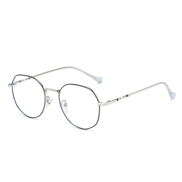 Mordely Anti-Blue Light Glasögon Överdimensionerade glasögon SVART SILVER SVART Black silver