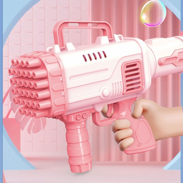 Mordely Elektrisk Bubble Gun Gatling Bubble Machine BLÅ Blue