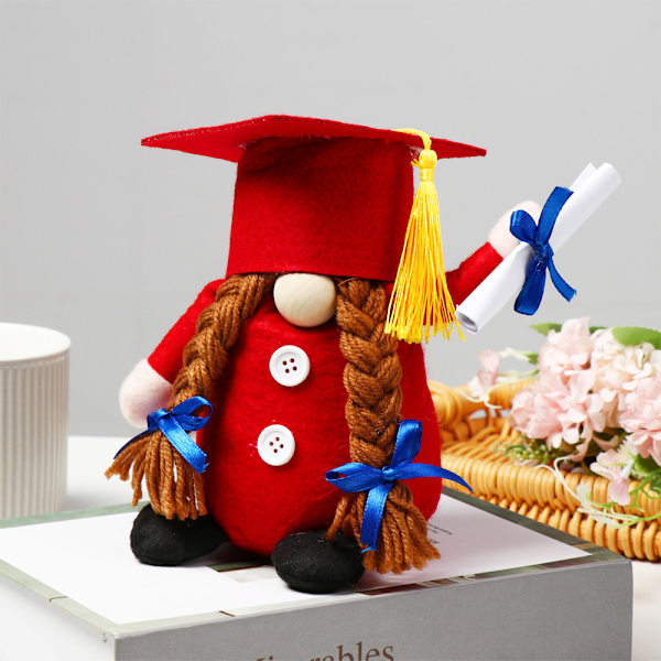 Mordely Graduation Gnome Ansiktsfri docka BLÅ