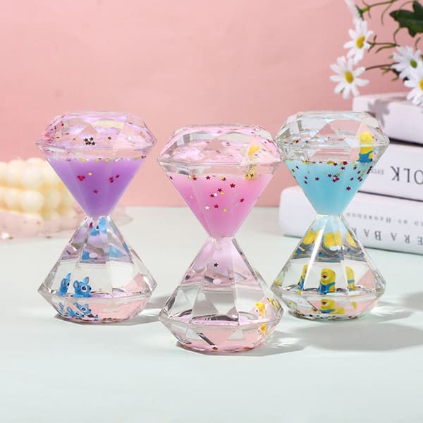 Mordely Flytande Timglas Timer Borste Tänder Klocka MJÖLKBLÅ Milk blue