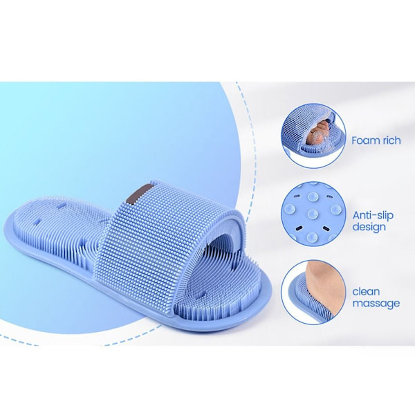 Fottvätttofflor Silikontofflor BLÅ 1 PAR 1 PAR blue 1 pair-1 pair