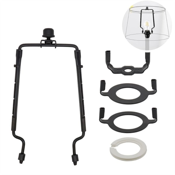 Lamp Harp Hållare Kit Lampskärm Fästen GULD gold