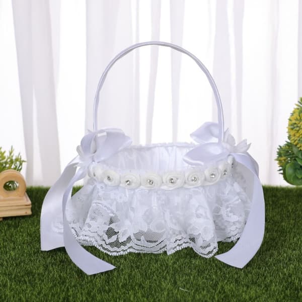 Mordely 2st Blomkorg Flower Girl Baskets 2ST-B 2ST-B 2PCS-B