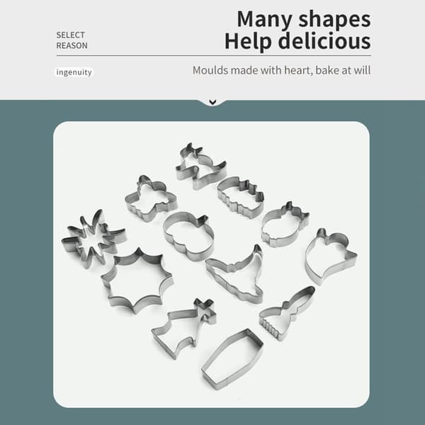 Mordely 12 st 3D Halloween Cookie Cutter Candy Biscuit Form