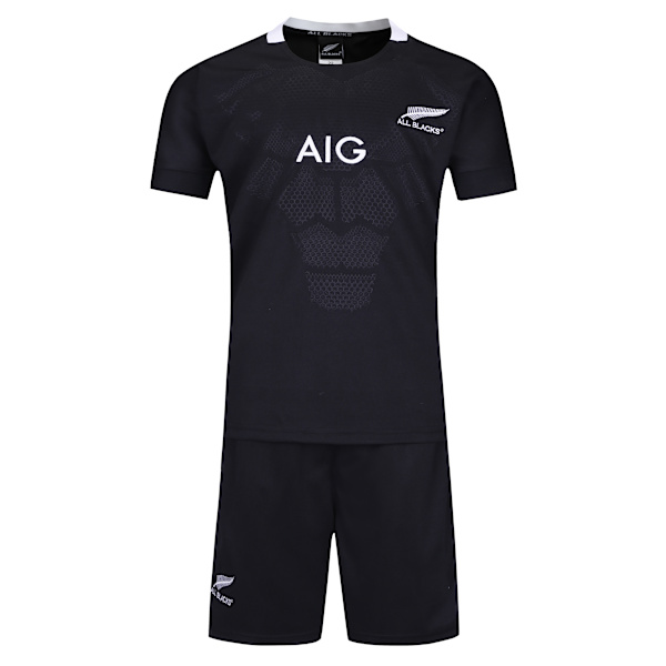 Mordely 2019-2020 All Black Rugby Jersey för barn M