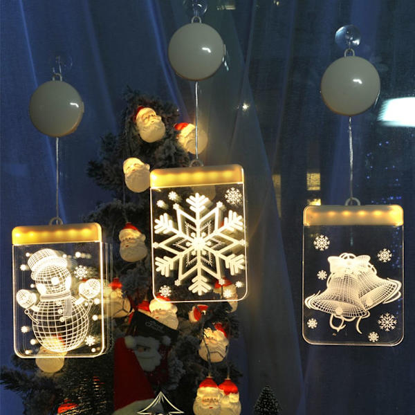 Mordely Christmas Lights String Fairy Lamp SNOWMAN Snowman