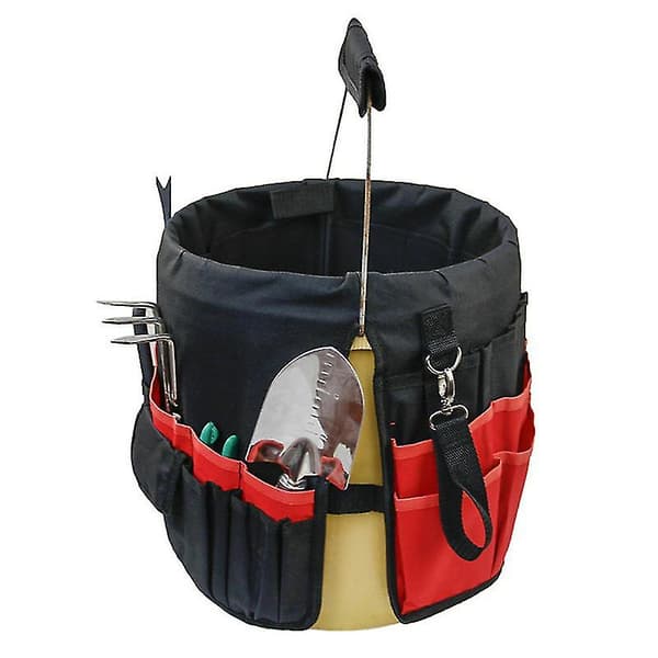 Mordely Bucket Tool Organizer - Liner Insert For Construction Garden Red