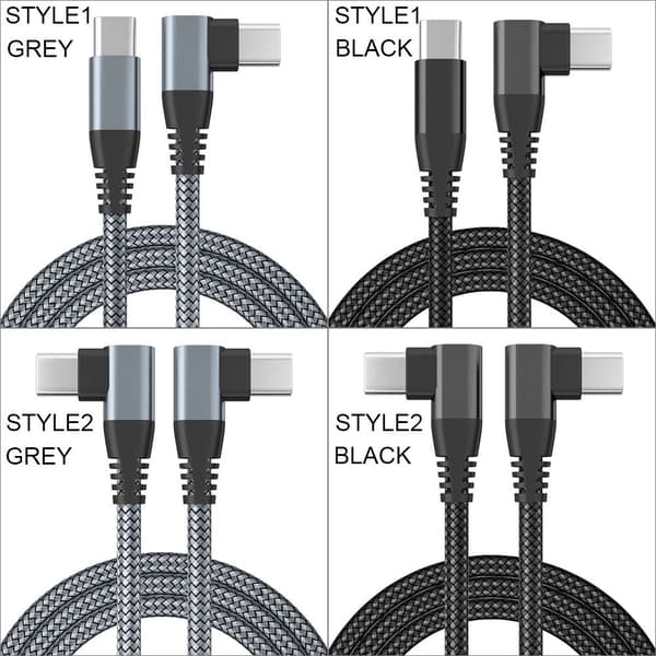 USB C till USB C-sladd Kabel SVART 2MSTYLE2 STYLE2 Black 2mStyle2-Style2