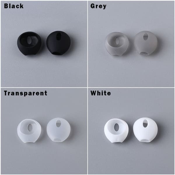 Mordely Öronproppskåpa i silikon Öronproppsskydd Cover Case GRÅ grey