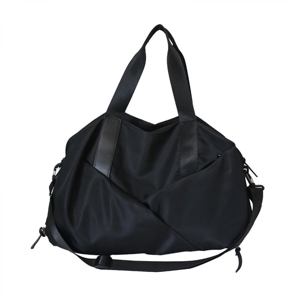 Dry And Wet Separation Large Capacity Swimming Storage Bag, Training Sports Bag Short Travel Bag Black )