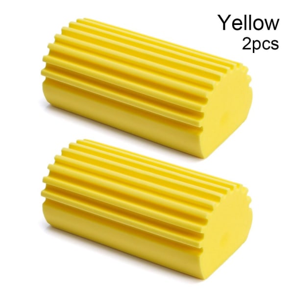 Mordely Magiska dammrengöringssvampar Fuktig ren dammsvamp GUL 2 Yellow 2 Pcs-2 Pcs