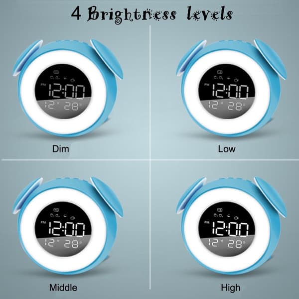Wake Up Light Digital Led Musikalarm VIT White