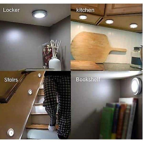 2023 Wireless Motion Sensor Led Lamp For Bedroom Corridor (white Light)6pcs
