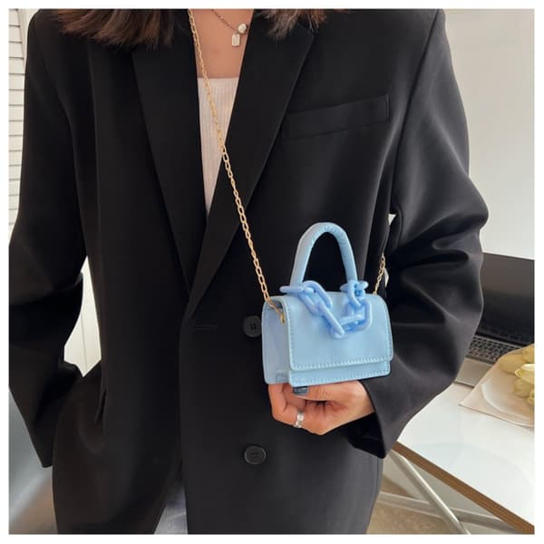 Mordely Kedja Damväskor Sommar Crossbody-väska BLÅ Blue