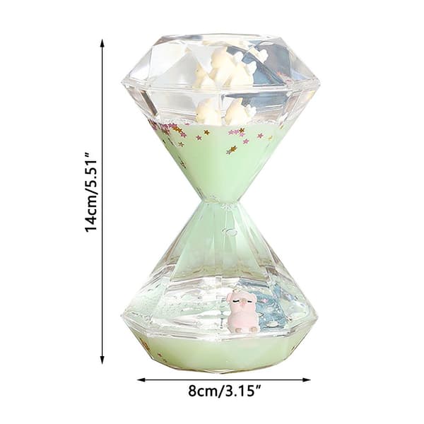 Mordely Flytande Timglas Timer Borste Tänder Klocka MJÖLKBLÅ Milk blue