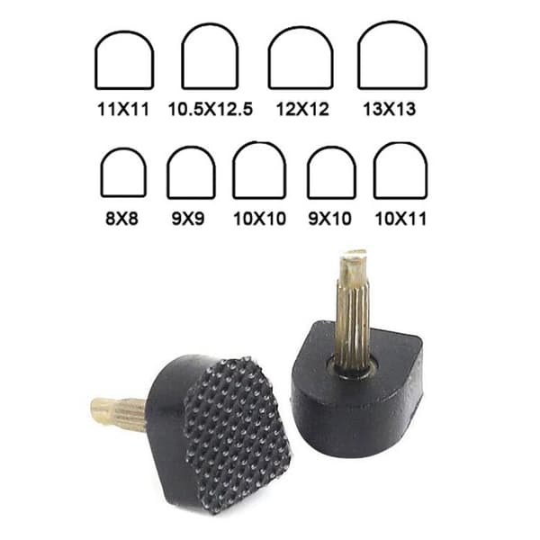 Mordely 20ST Högklacksspetsar Hälstift 9X10MM 9x10mm
