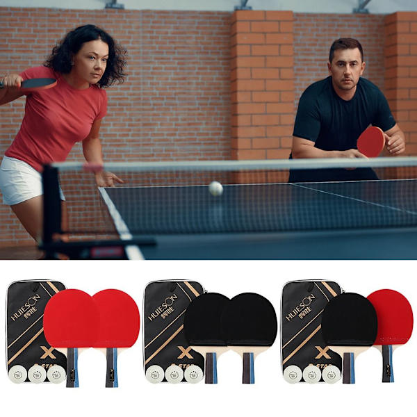Mordely 1 Set Bordtennisracket Ping Pong PADDEL LÅNG long paddle