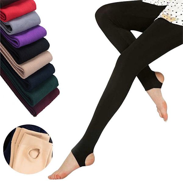 Mordely Slim Leggings Tjock Strumpbyxor KAFFE STYLE 02 coffee Style 02