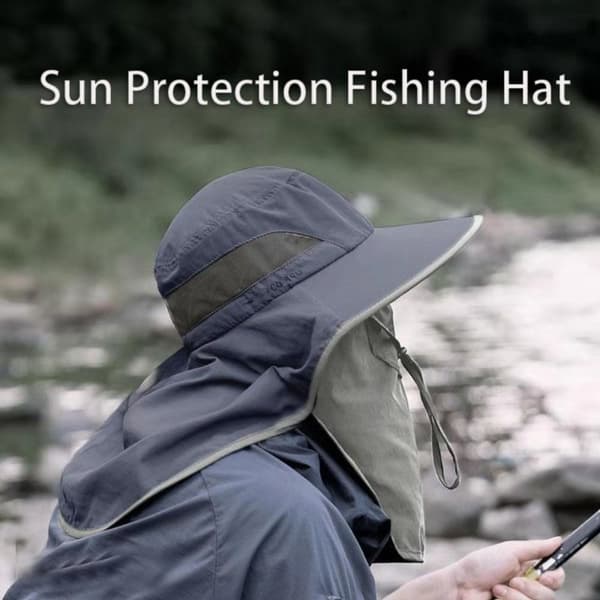 Fiskehatt Solhatt ARMYGRÖN army green