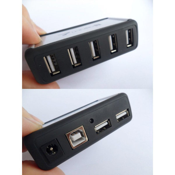 Mordely 7-portars USB laddare HUB Multi USB laddstationsdocka white