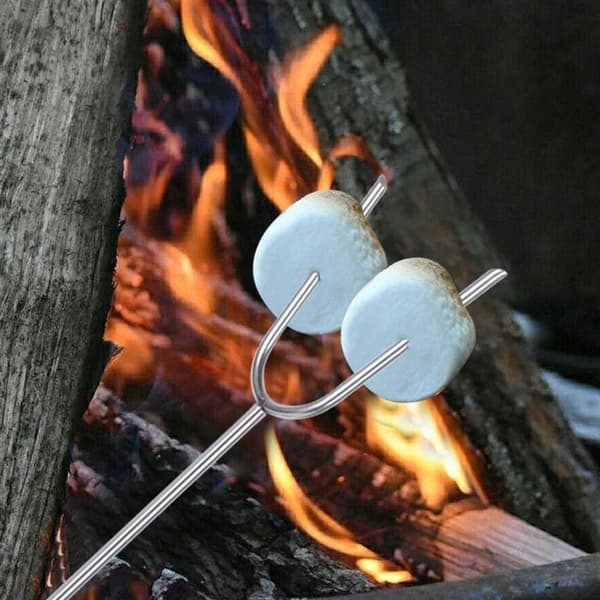 Mordely Teleskopiska BBQ-gafflar Stekpinnar RÖDA red