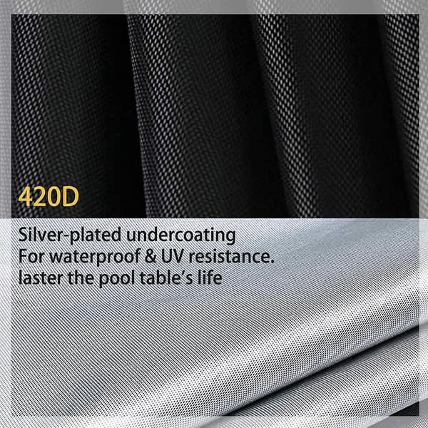 Pool Table Cover, 7 8 9ftpool Table Covers With Drawstring Durable Waterproof Table Cover For Pool Table / Rectangular Table (8 Ft: 103 X 53 X 32 In)