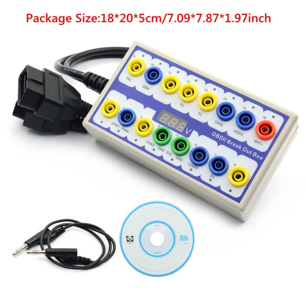 Mordely Car Protocol Detector Car OBD 2 Break Out Box OBDII Protocol